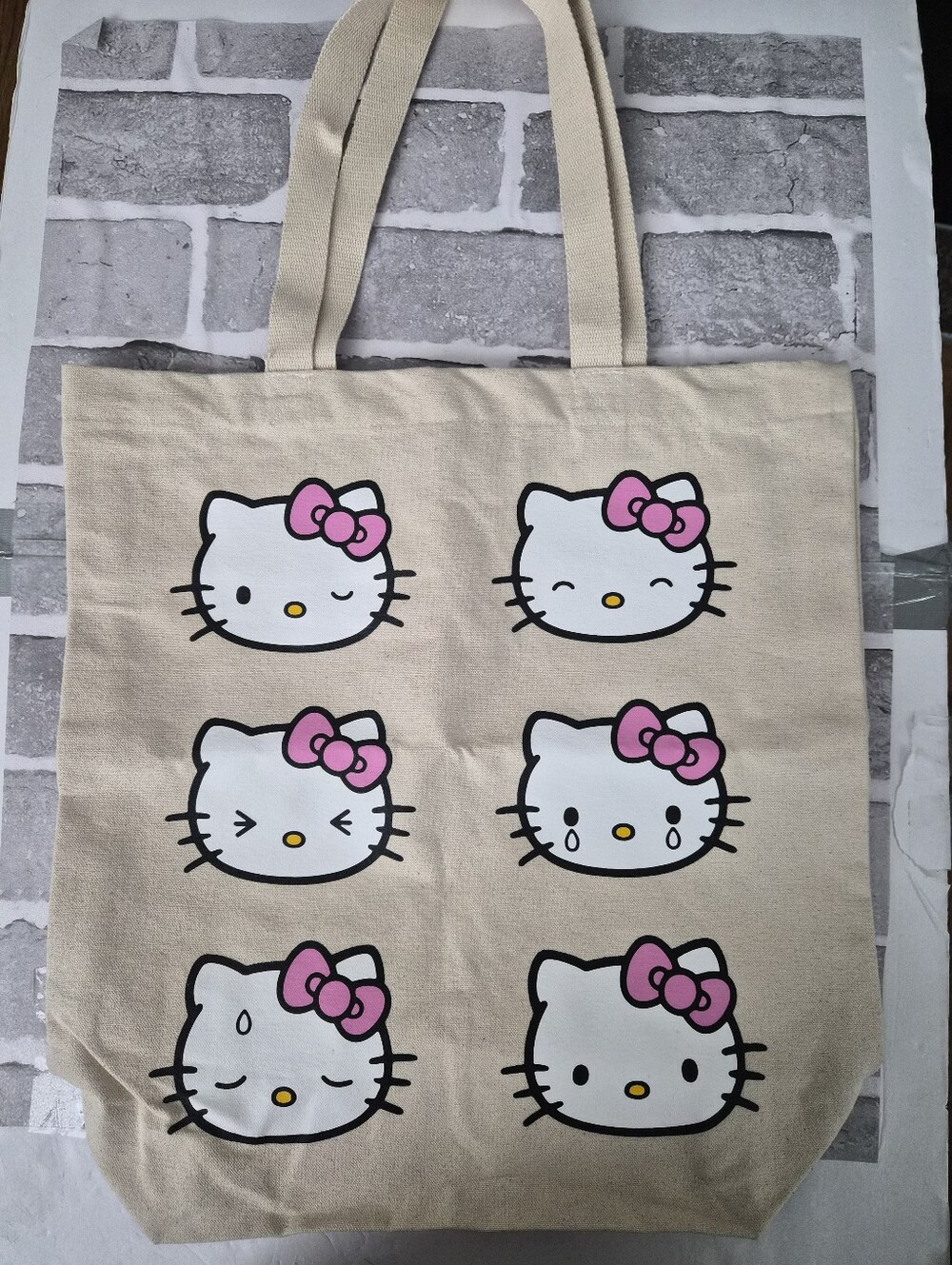 NWT Hello Kitty Faces Tote Bag